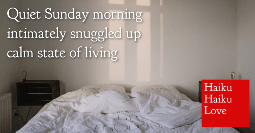 Quiet Sunday Morning · Haiku Haiku Love